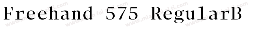 Freehand 575 RegularB字体转换